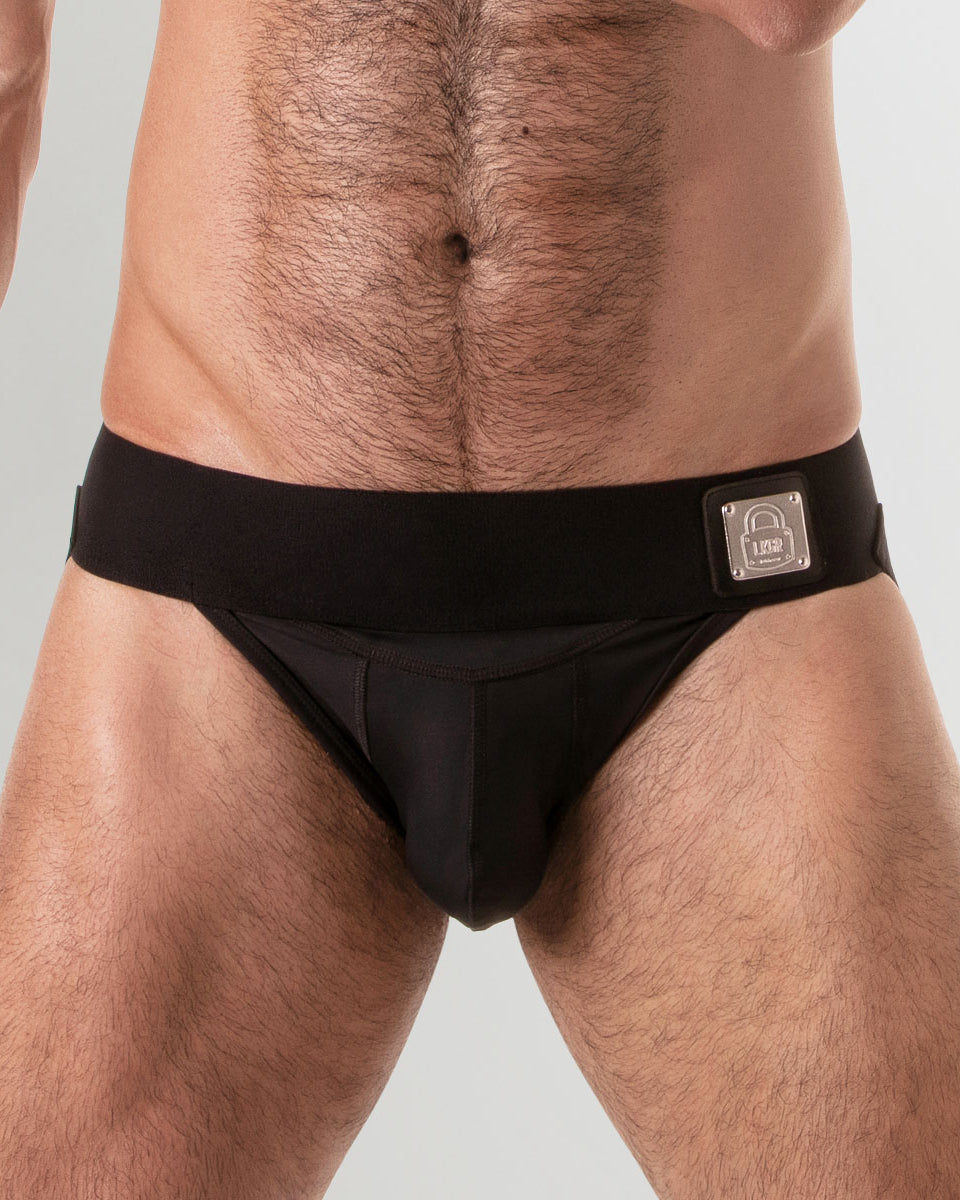 Locker Gear Wide Waistband Jockstrap Black
