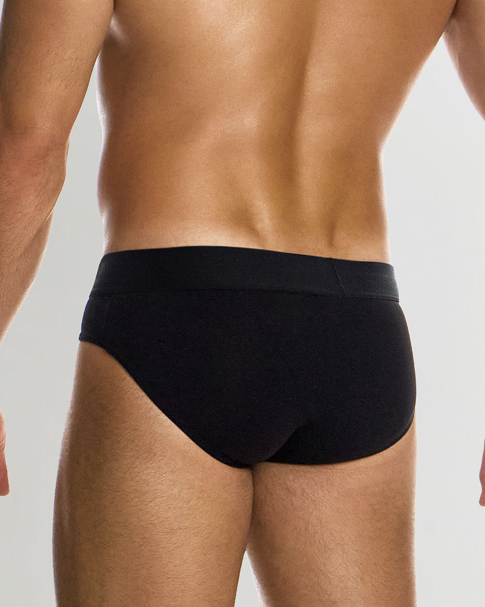 Modus Vivendi Silk Classic Brief Black-white