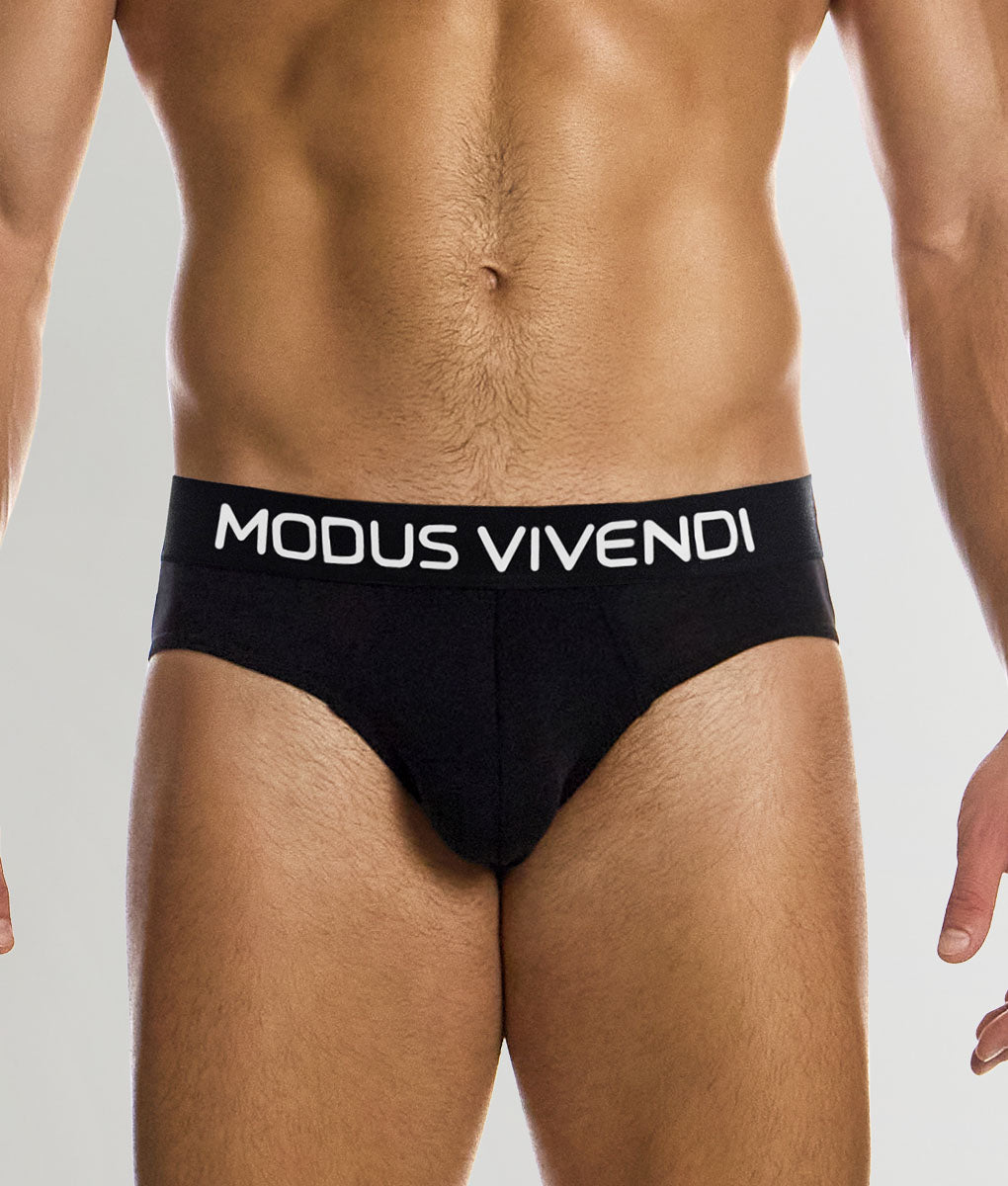 Modus Vivendi Silk Classic Brief Black-white