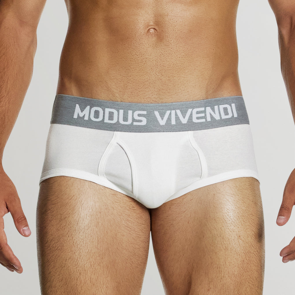 Modus Vivendi Classic Fly Brief White