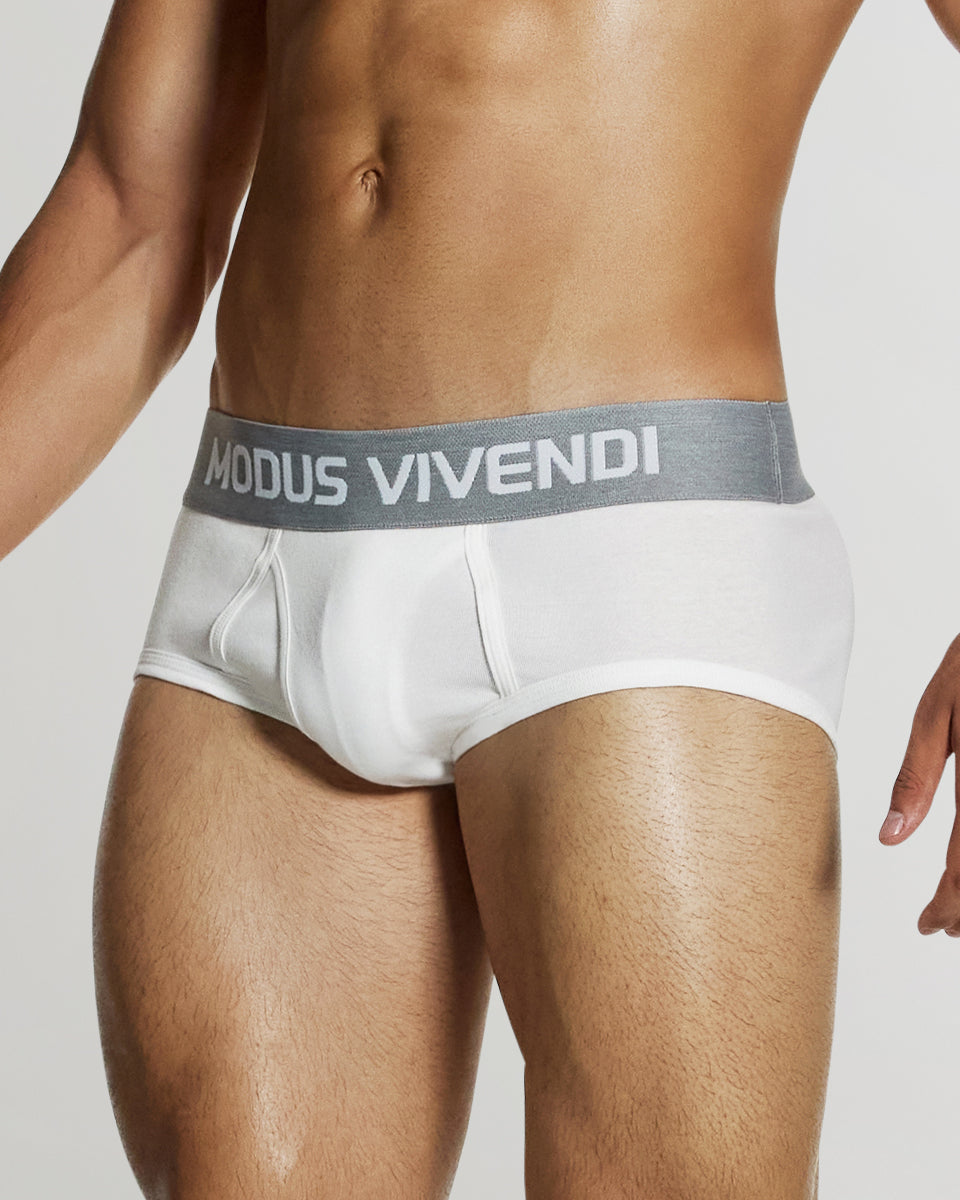 Modus Vivendi Classic Fly Brief White