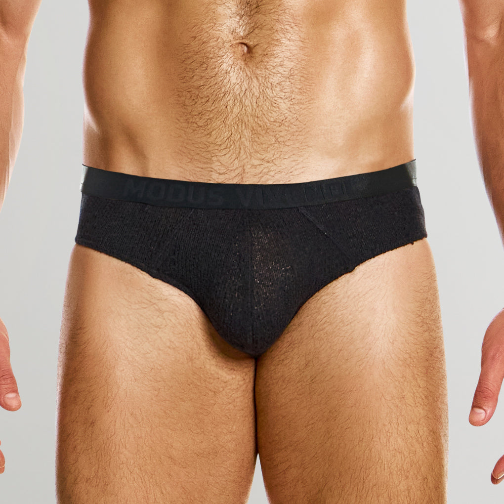 Modus Vivendi Purled Classic Brief Black