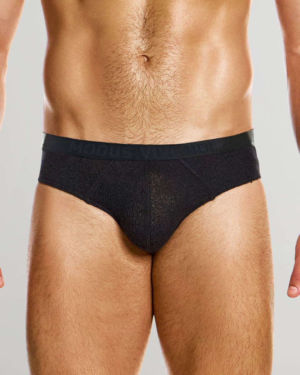 Modus Vivendi Purled Classic Brief Black
