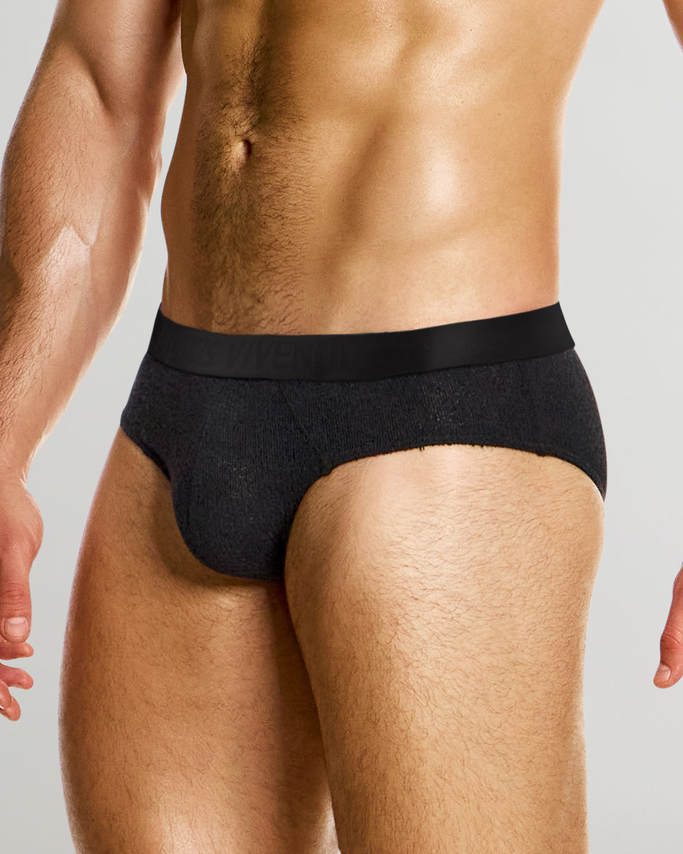 Modus Vivendi Purled Classic Brief Black