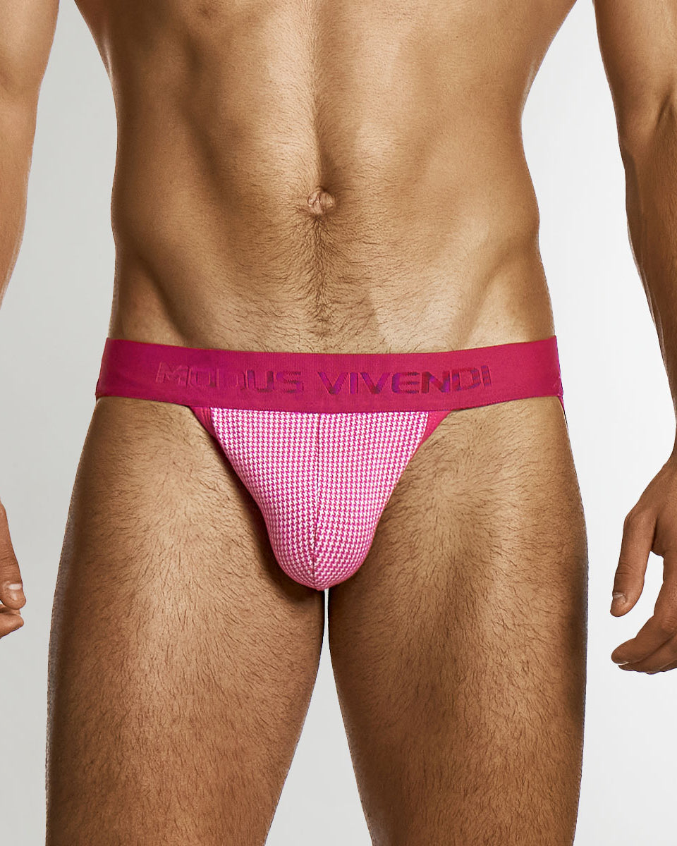 Modus Vivendi Pied de Coq Jockstrap Fuschia