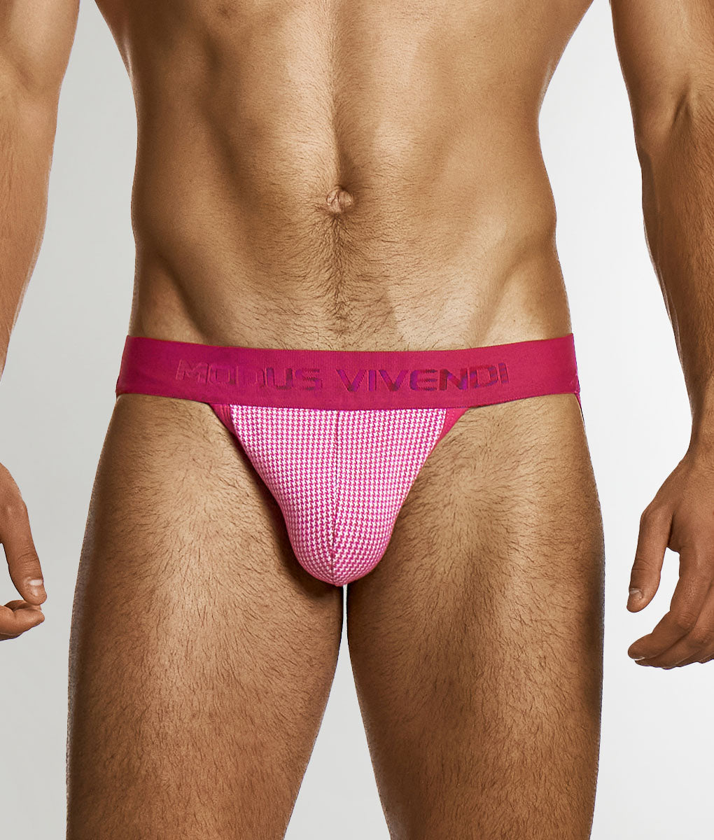 Modus Vivendi Pied de Coq Jockstrap Fuschia