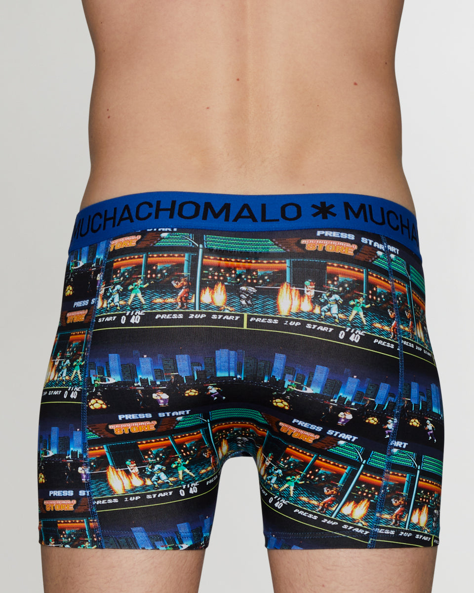 Muchachomalo Boxing Experience Boxer Brief Muchachomalo Boxing Experience Boxer Brief Print-blue