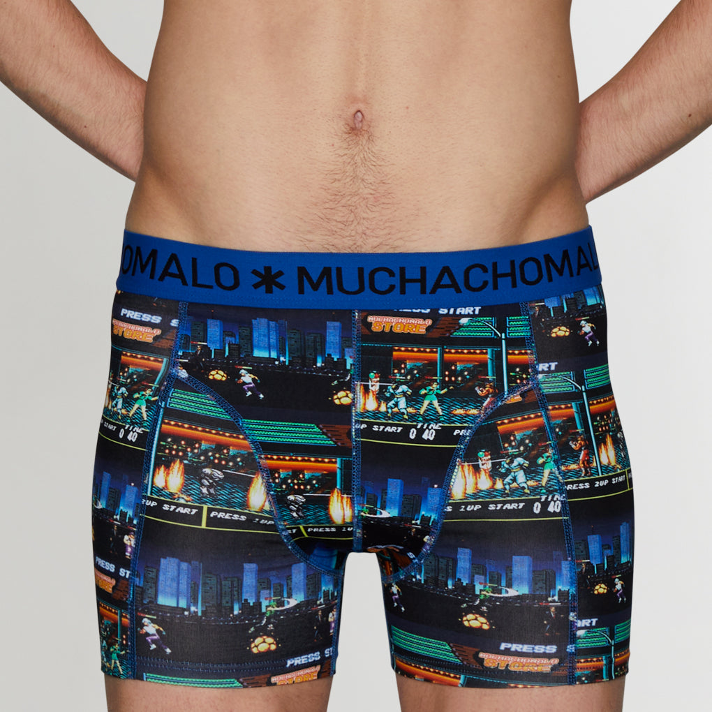 Muchachomalo Boxing Experience Boxer Brief Muchachomalo Boxing Experience Boxer Brief Print-blue