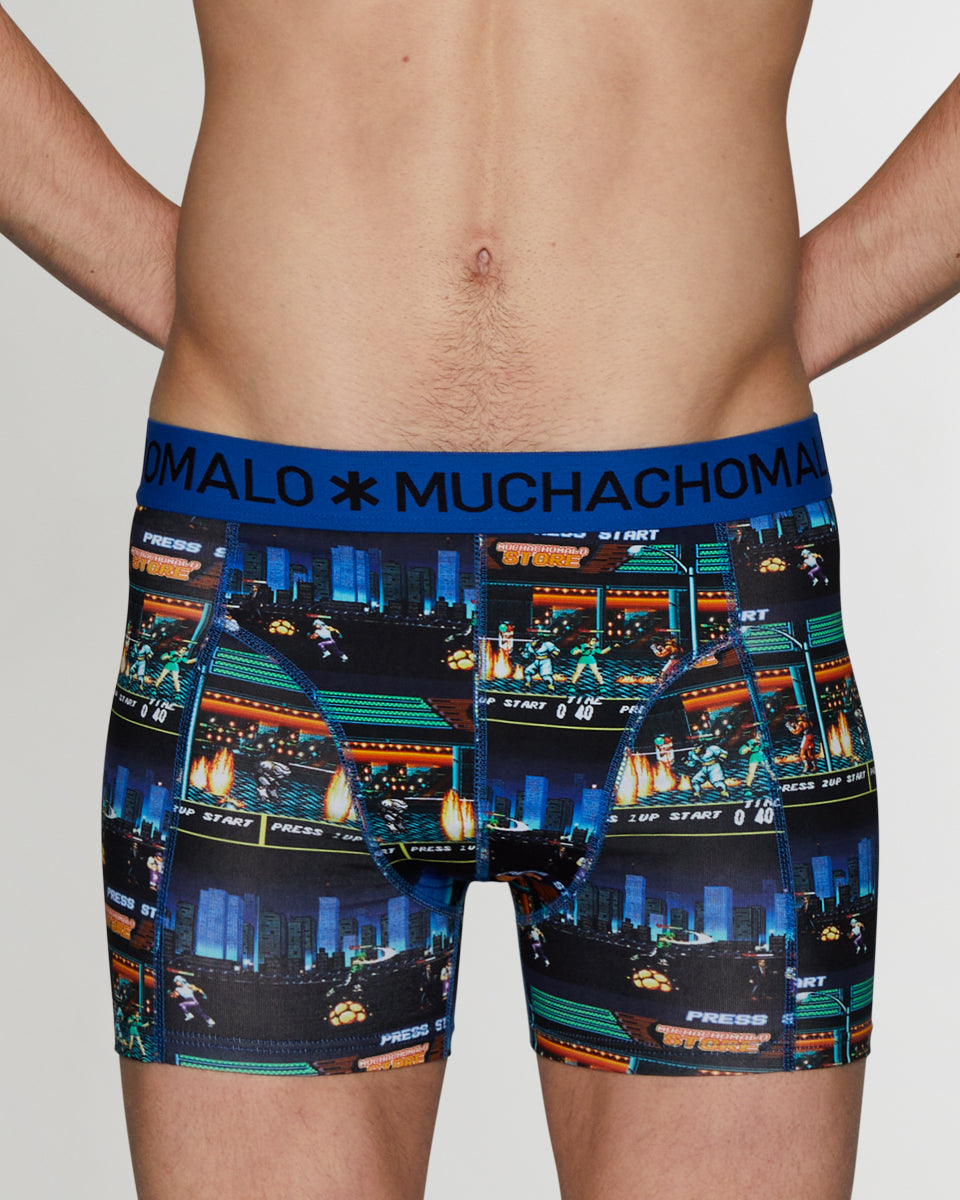 Muchachomalo Boxing Experience Boxer Brief Muchachomalo Boxing Experience Boxer Brief Print-blue