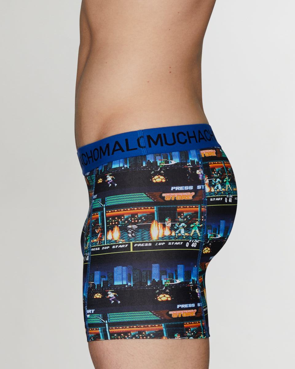Muchachomalo Boxing Experience Boxer Brief Muchachomalo Boxing Experience Boxer Brief Print-blue