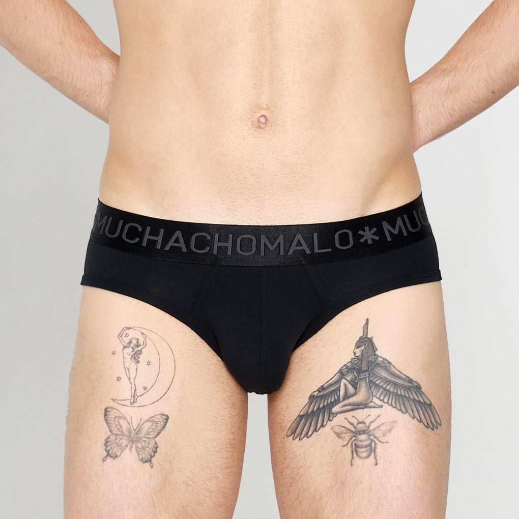 Muchachomalo Dalmatian Solid Brief Anthracite