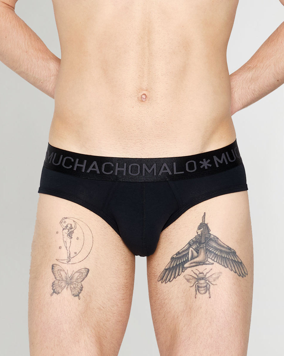 Muchachomalo Dalmatian Solid Brief Anthracite