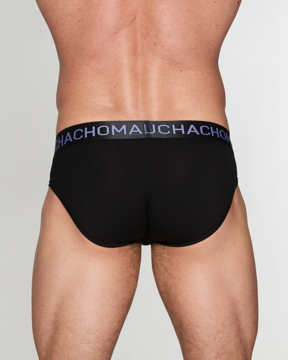 Muchachomalo Just Flowers Brief Muchachomalo Just Flowers Brief Black-solid