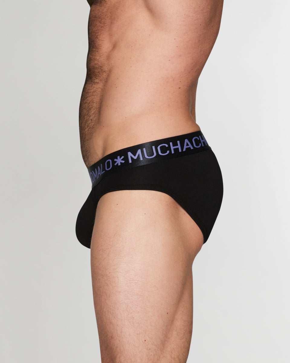 Muchachomalo Just Flowers Brief Muchachomalo Just Flowers Brief Black-solid