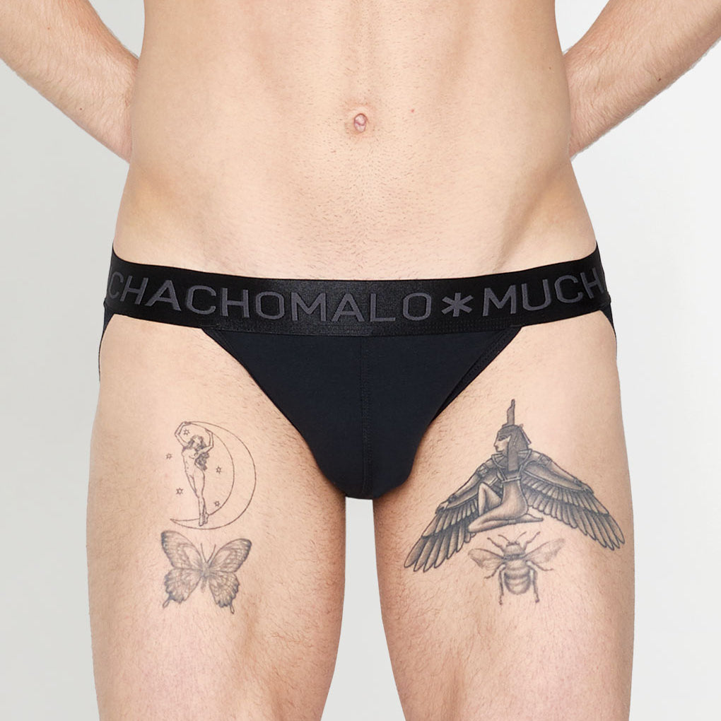 Muchachomalo Dalmatian Solid Jockstrap Anthracite