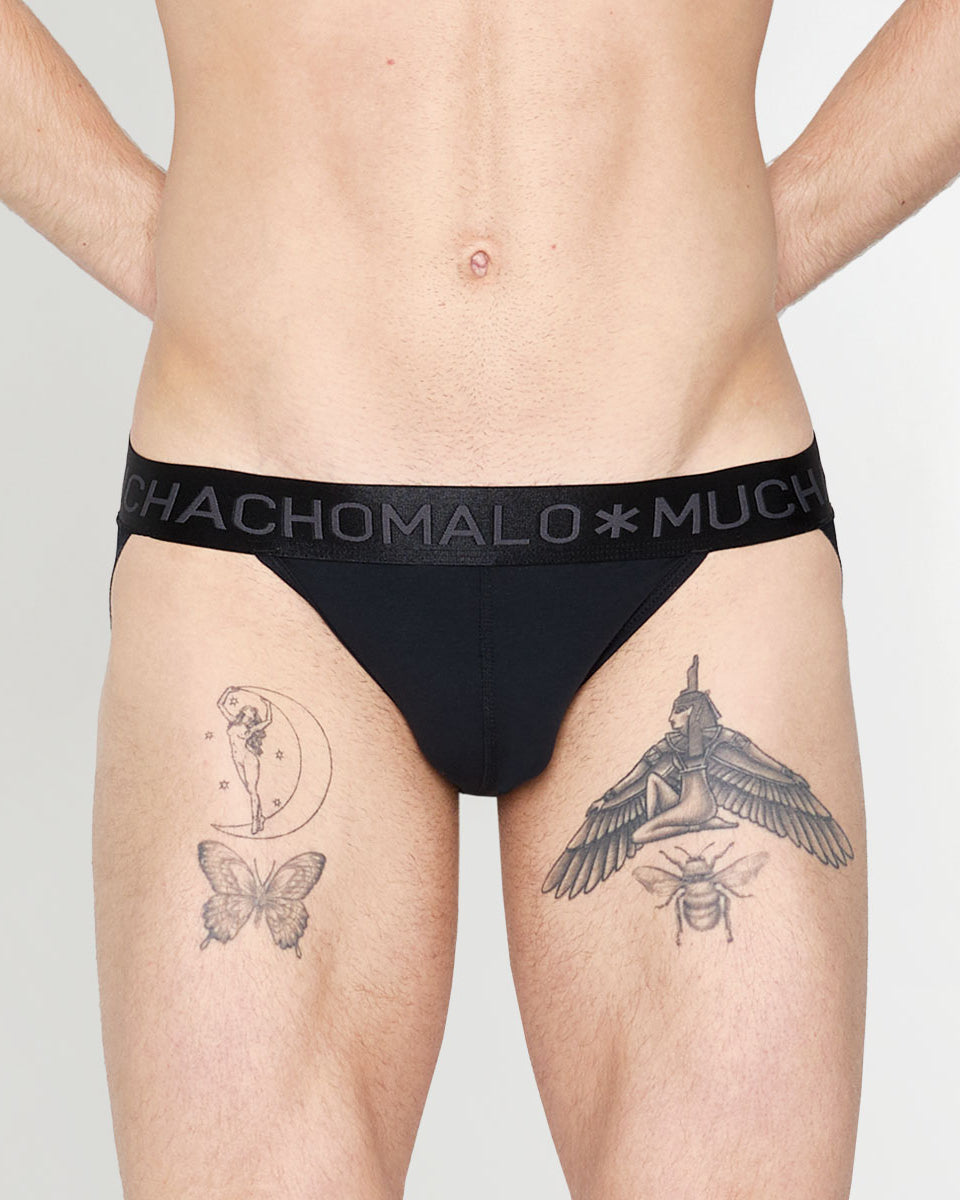 Muchachomalo Dalmatian Solid Jockstrap Anthracite