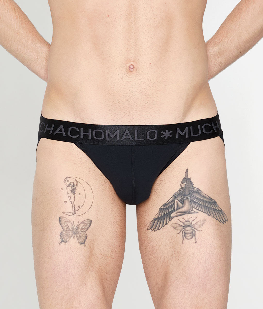 Muchachomalo Dalmatian Solid Jockstrap Anthracite