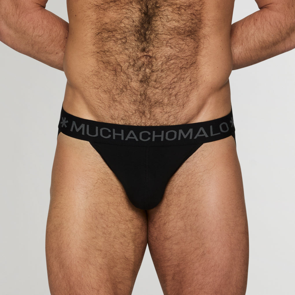 Muchachomalo Solid Jockstrap Midnight-black