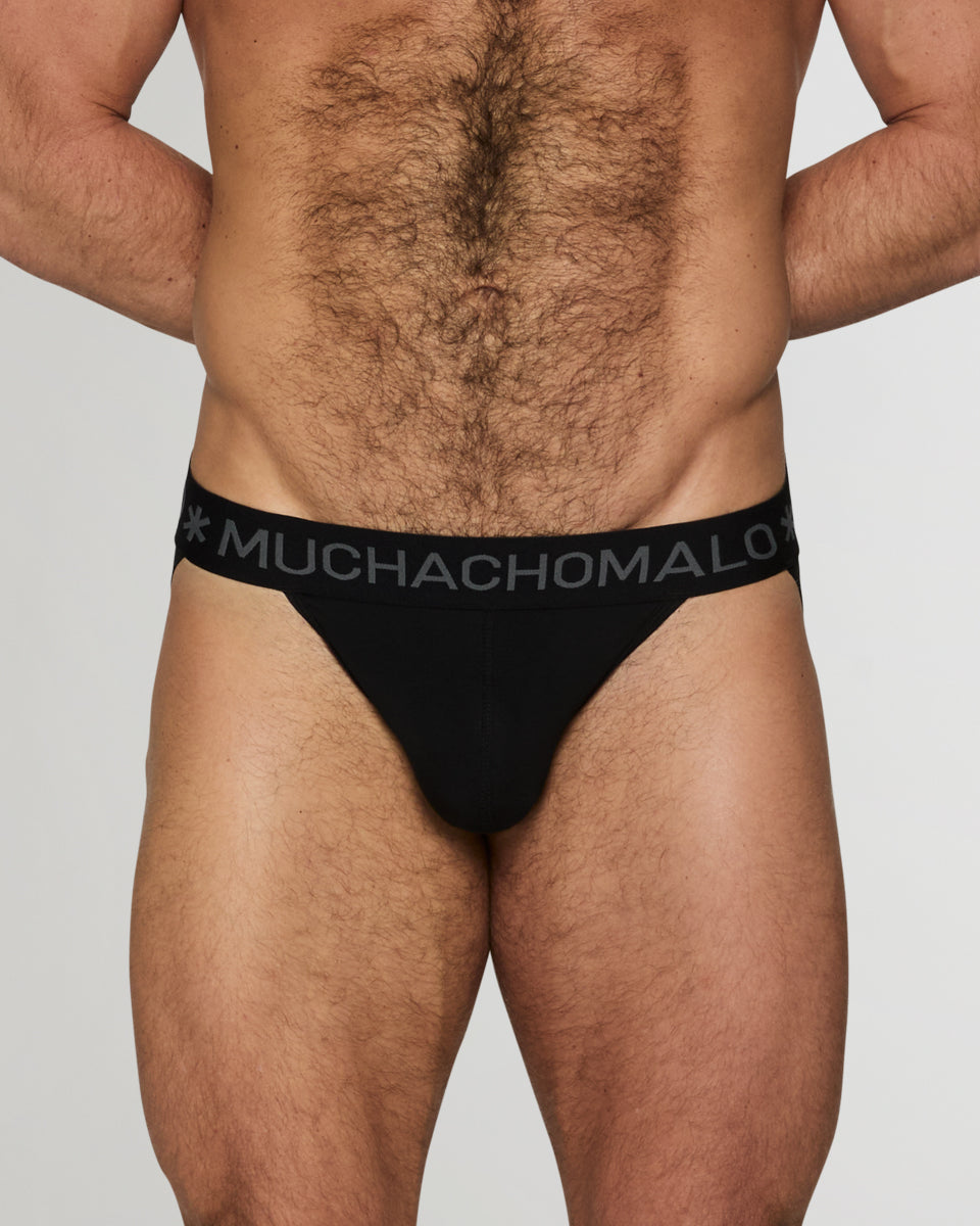 Muchachomalo Solid Jockstrap Midnight-black