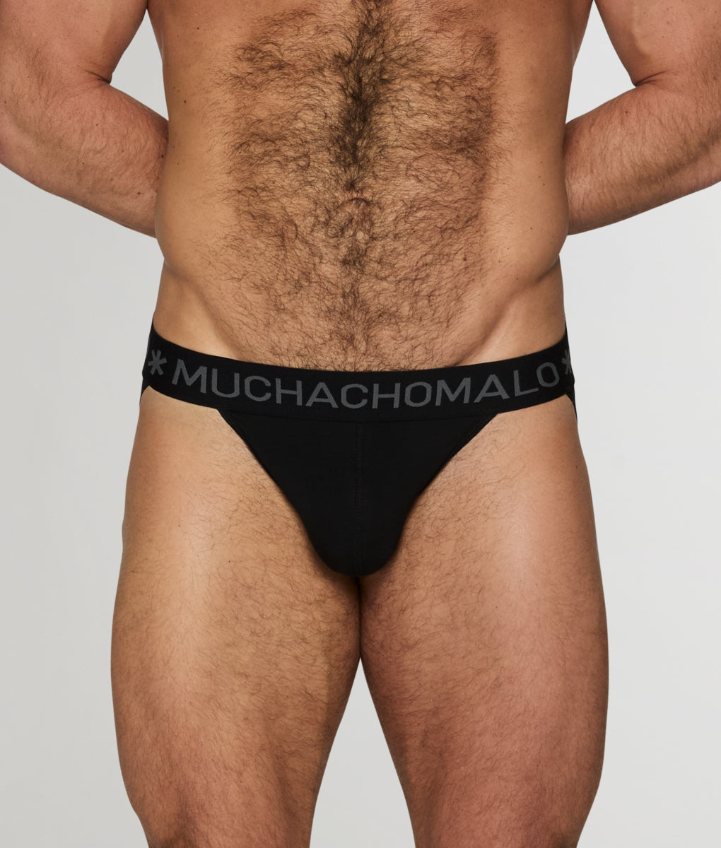 Muchachomalo Solid Jockstrap Midnight-black