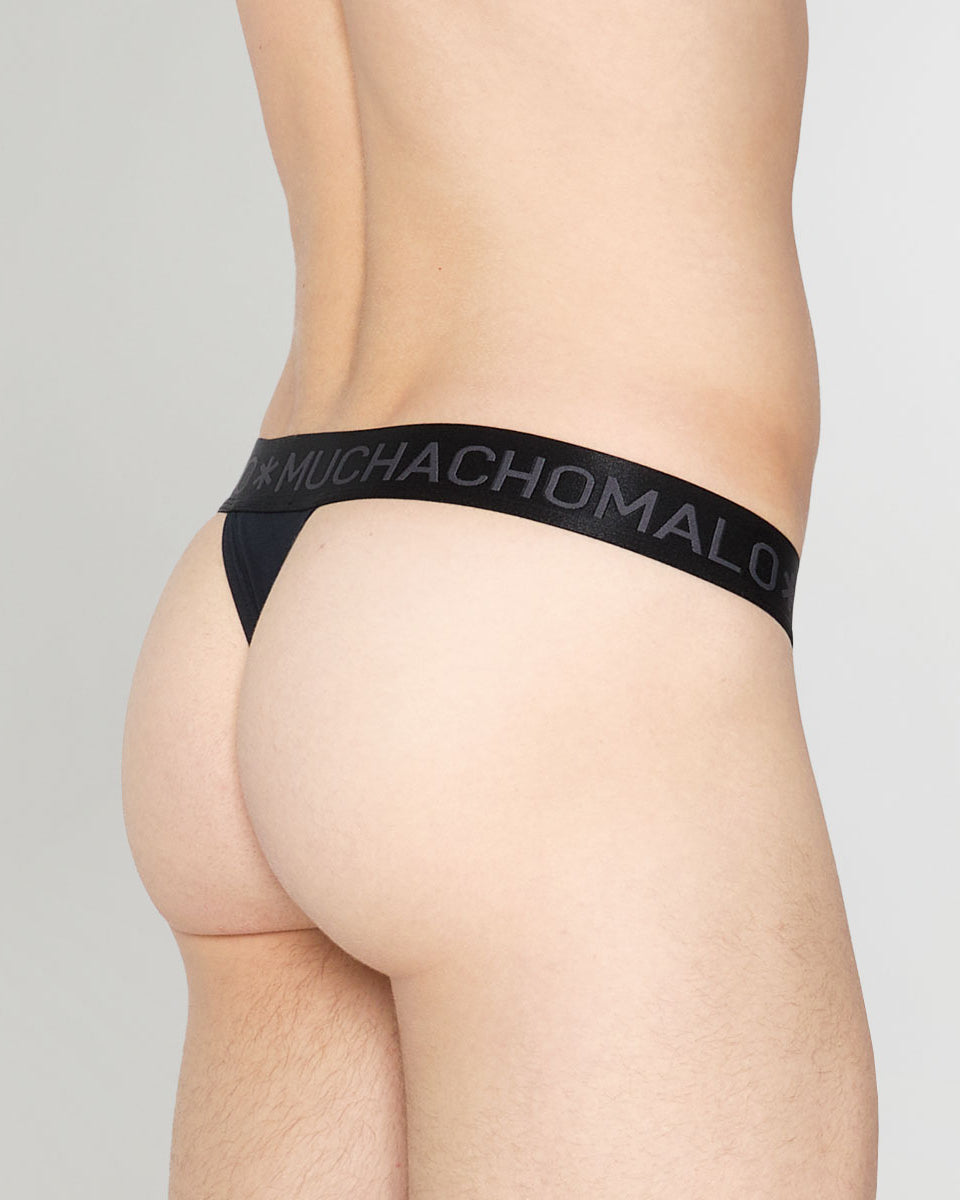Muchachomalo Dalmatian Solid Thong Anthracite