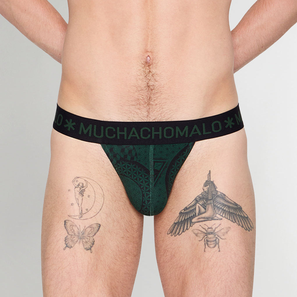 Muchachomalo Geometric Thong Geometric-print-a