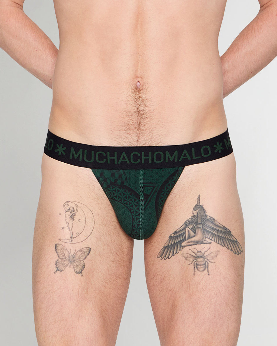 Muchachomalo Geometric Thong Geometric-print-a