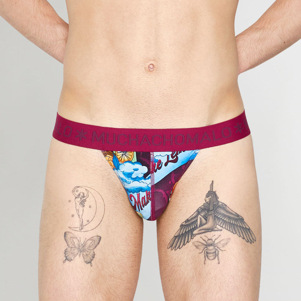 Muchachomalo Summer Fruit Thong Summer-fruit-print-a