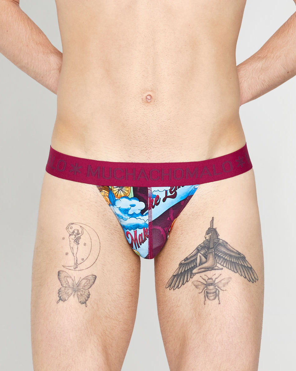Muchachomalo Summer Fruit Thong Summer-fruit-print-a