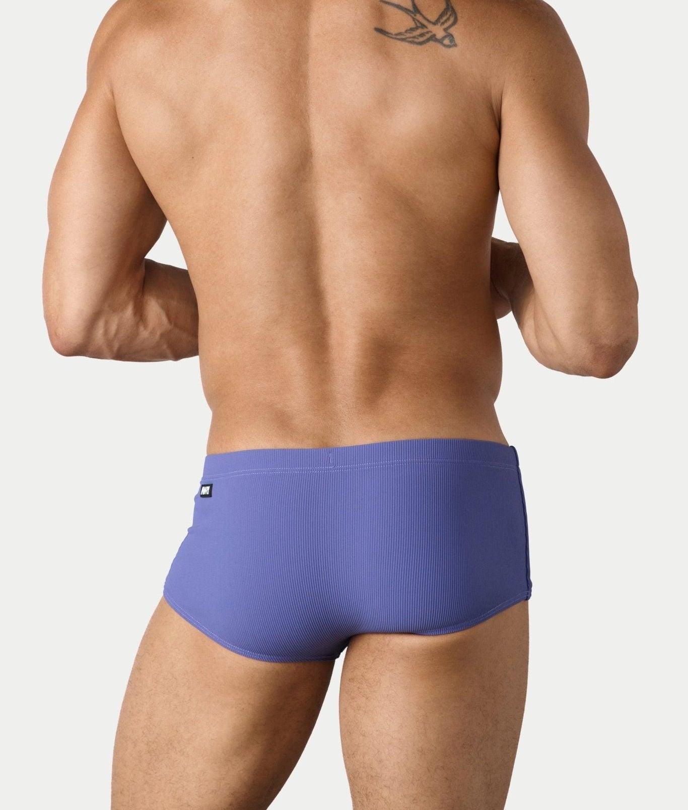 AWRY Oasis Swim Sunga Lavender - mens swim sungas back view