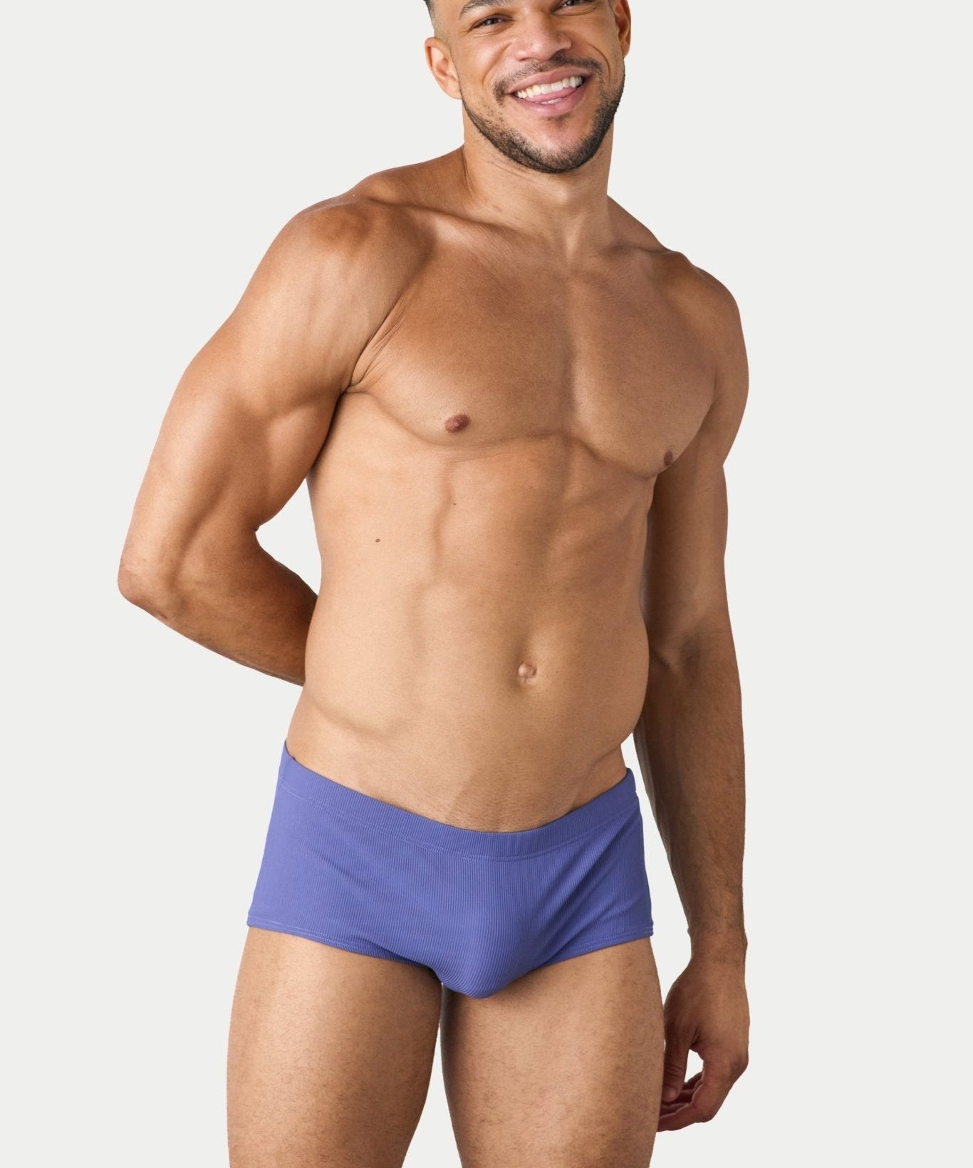 AWRY Oasis Swim Sunga Lavender - men's swim sunga liner close-up