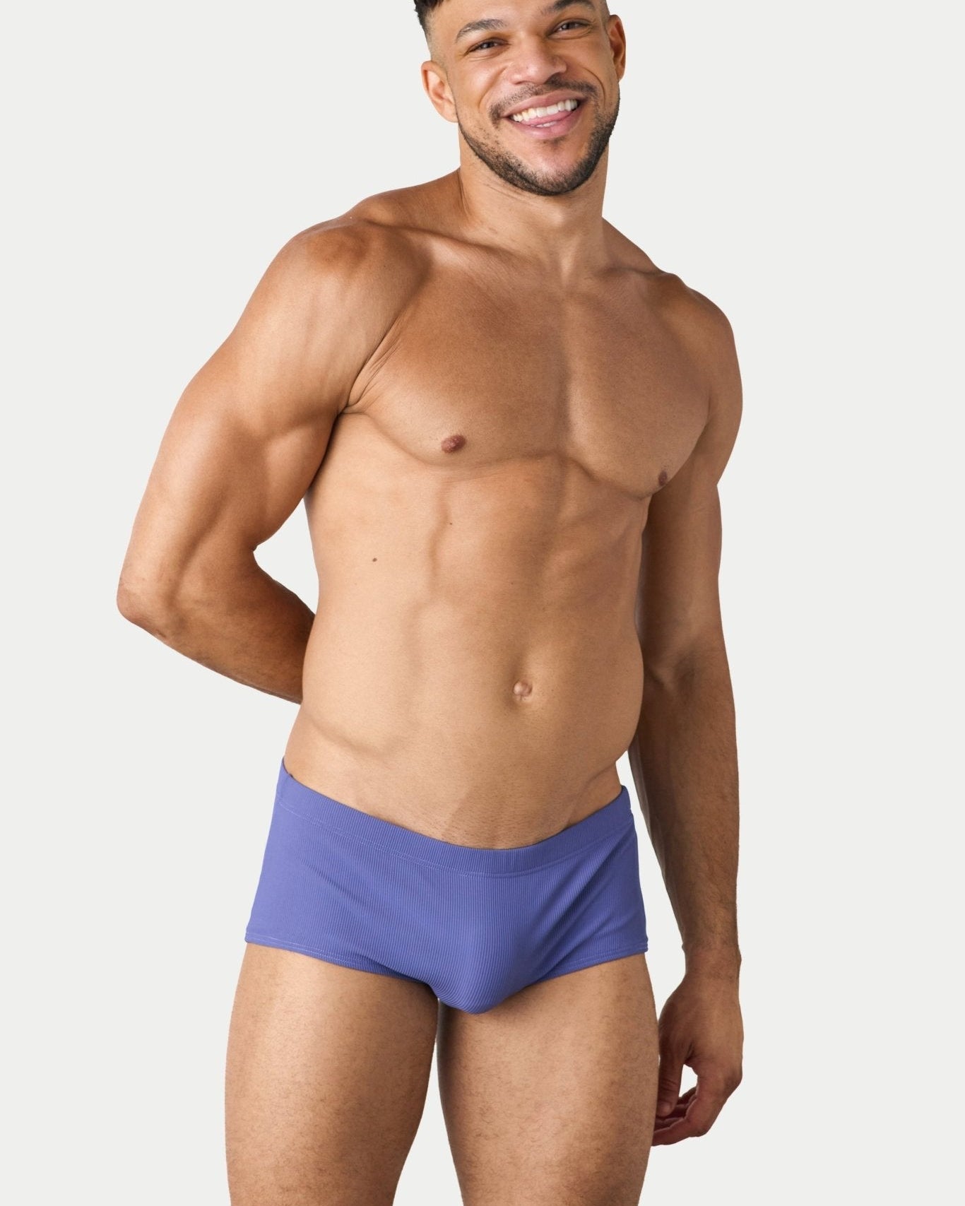 AWRY Oasis Swim Sunga Lavender - men's swim sunga liner close-up