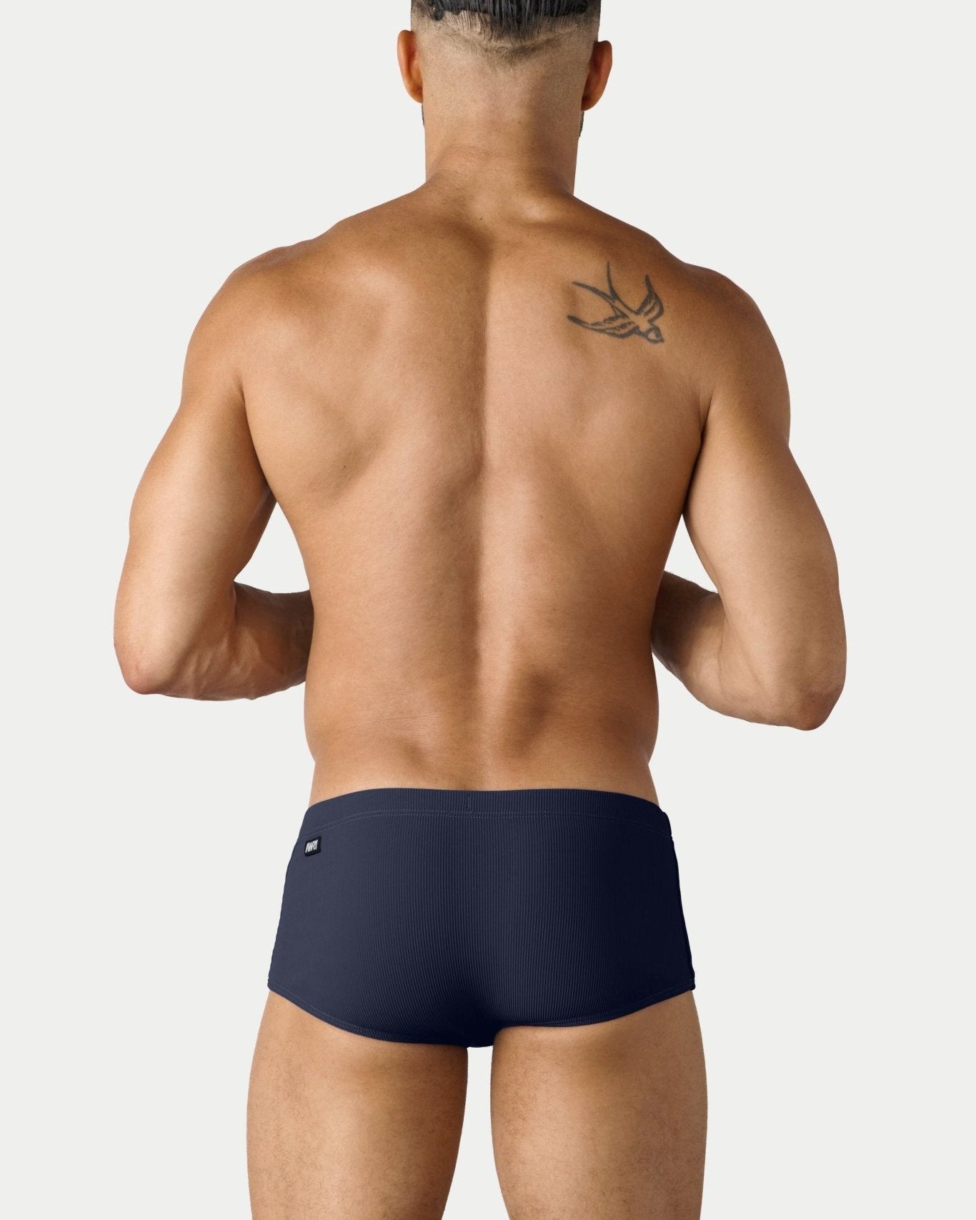 AWRY Oasis Swim Sunga Navy - mens swim sungas back view