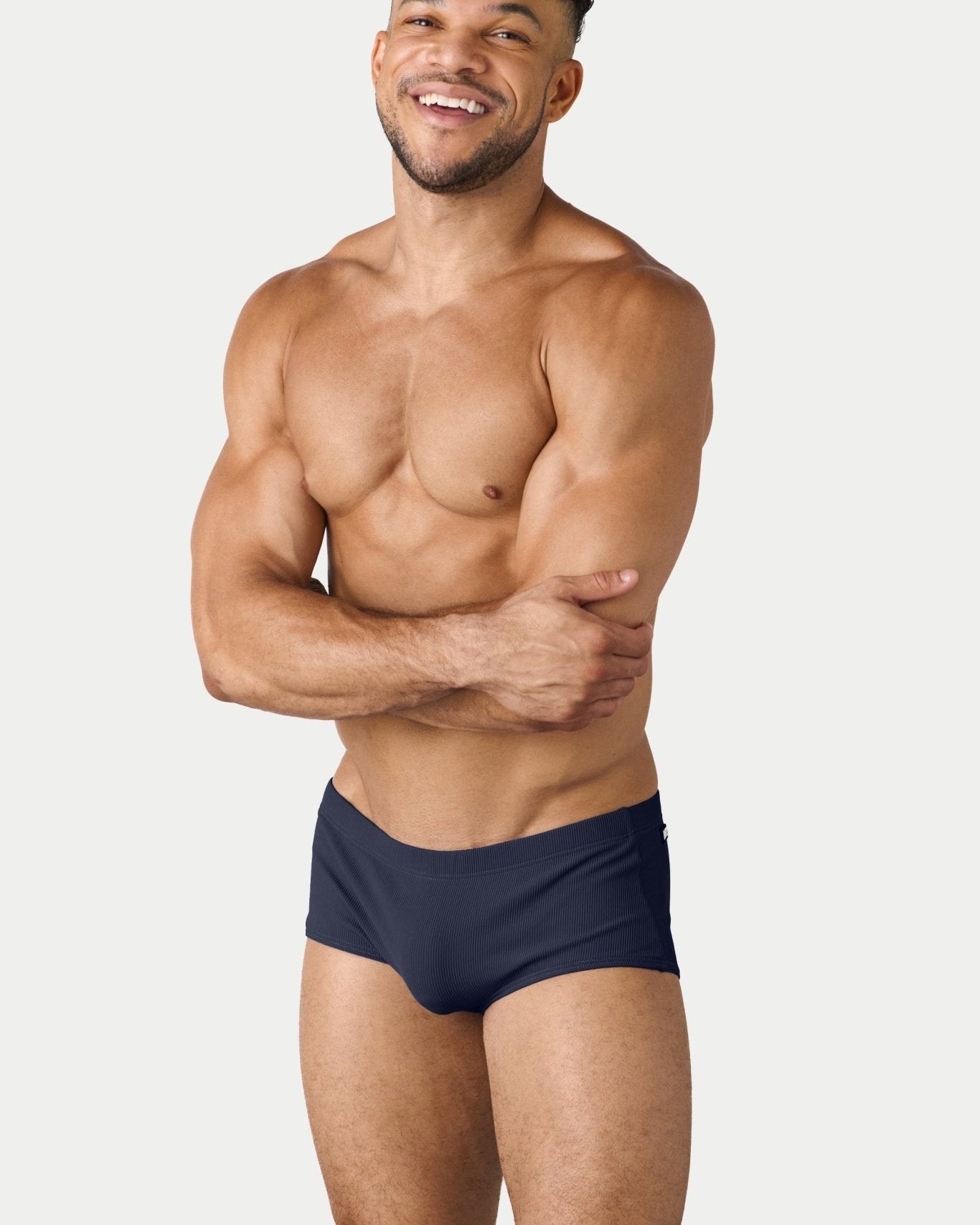 AWRY Oasis Swim Sunga Navy - mens swim sungas front view
