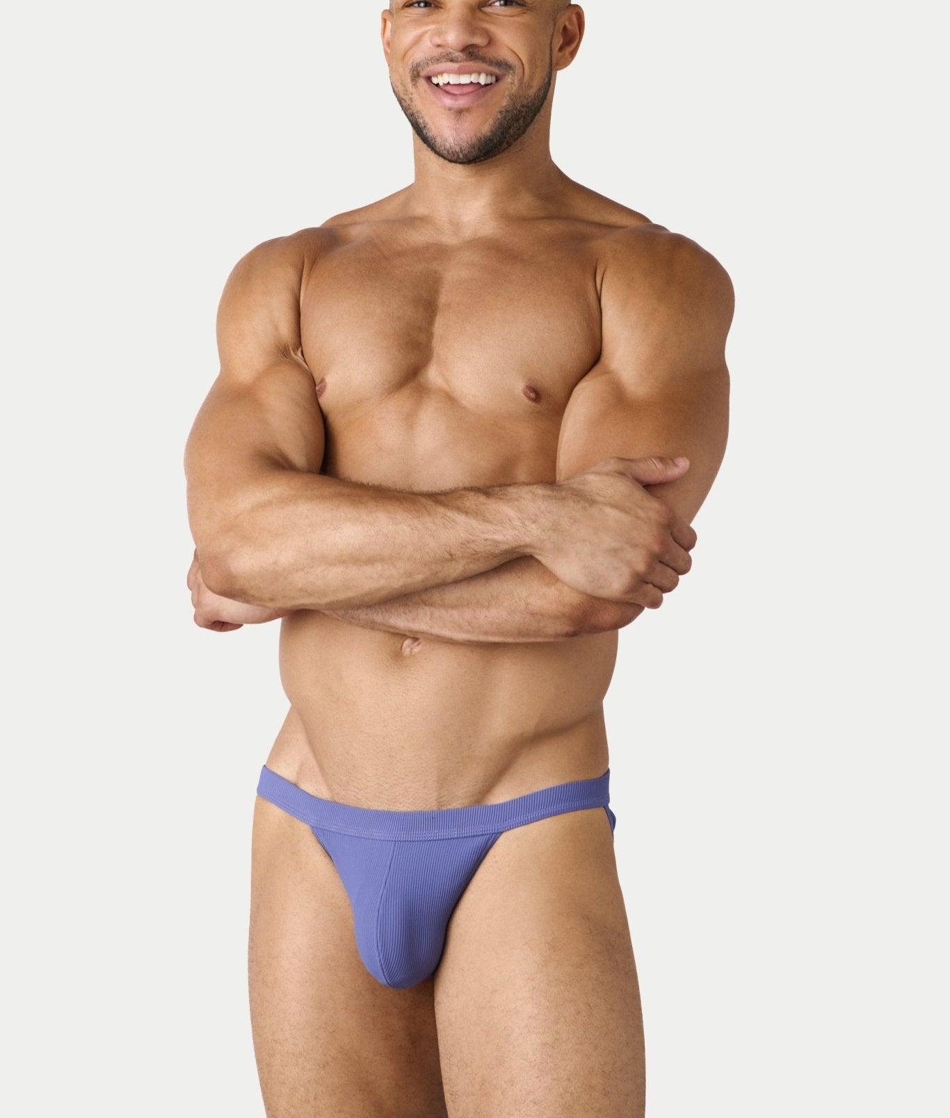 AWRY Oasis Swim Tanga Lavender - mens swim briefs side profile