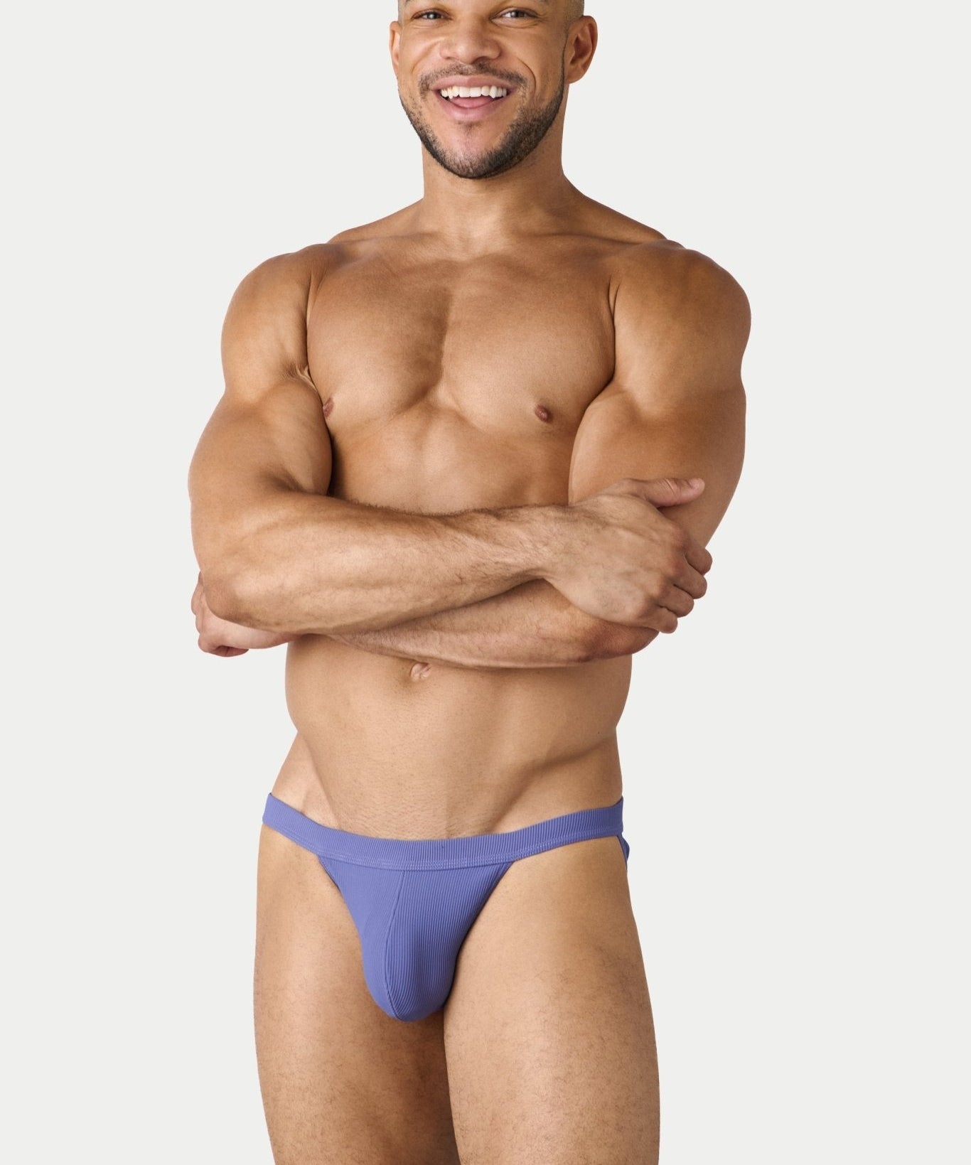 AWRY Oasis Swim Tanga Lavender - mens swim briefs side profile