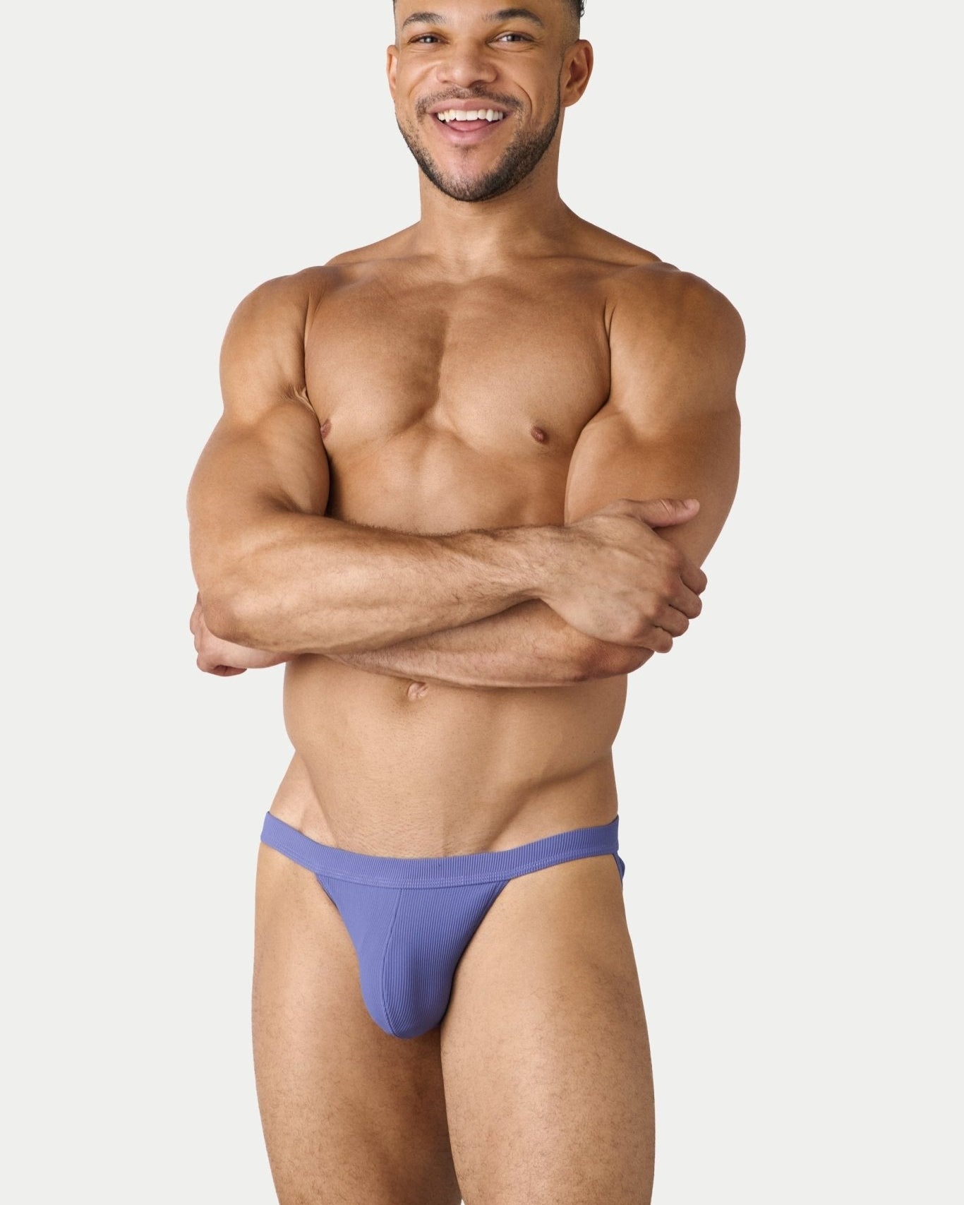 AWRY Oasis Swim Tanga Lavender - mens swim briefs side profile