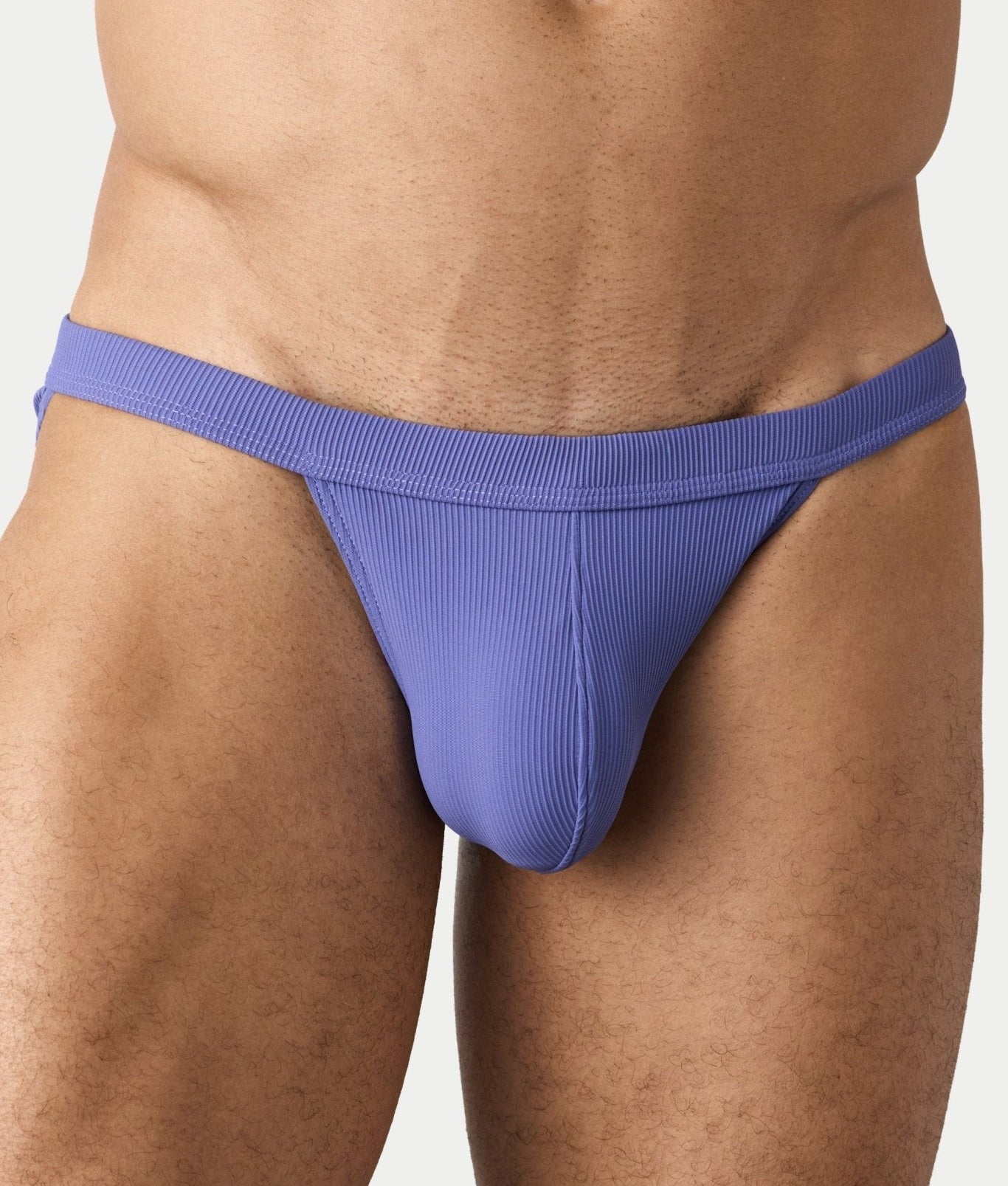 AWRY Oasis Swim Tanga Lavender - men's swim brief pouch detail