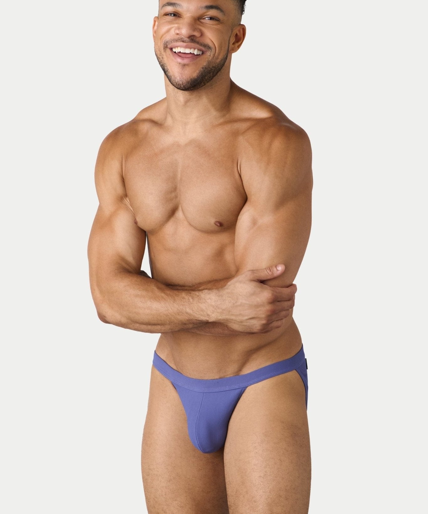 AWRY Oasis Swim Tanga Lavender - men's swim brief liner close-up