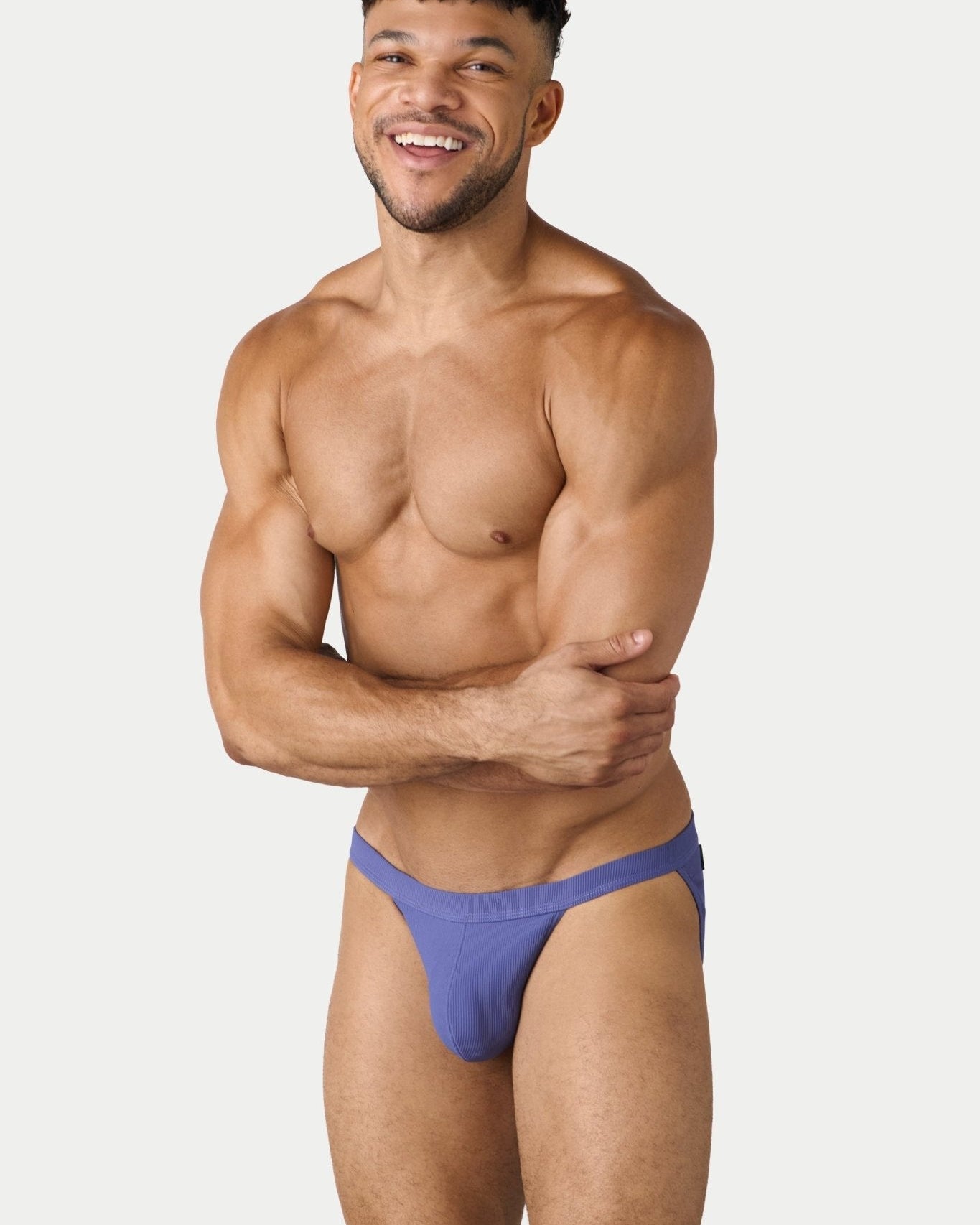 AWRY Oasis Swim Tanga Lavender - men's swim brief liner close-up
