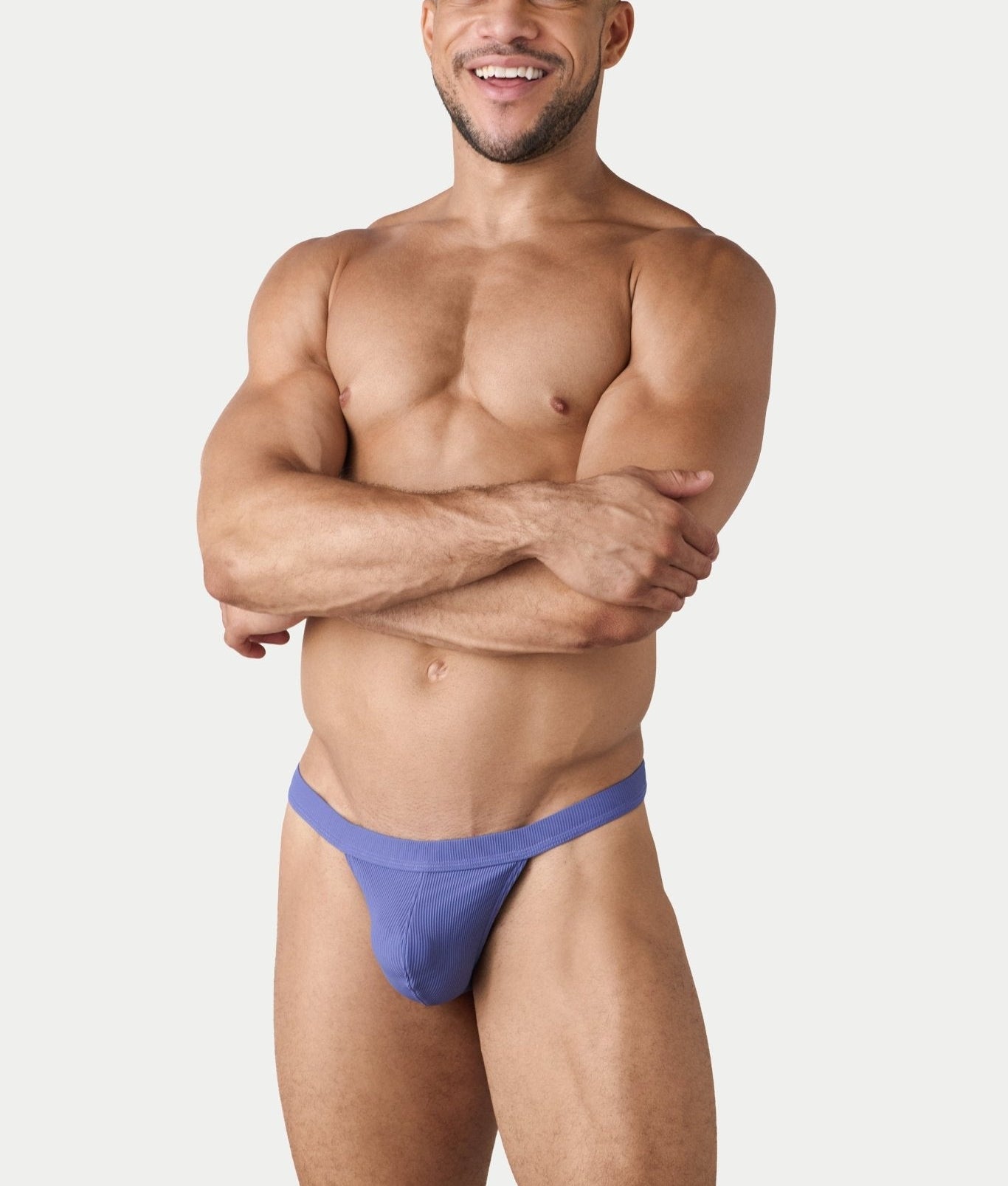 AWRY Oasis Swim Thong Lavender - mens swim thongs front view