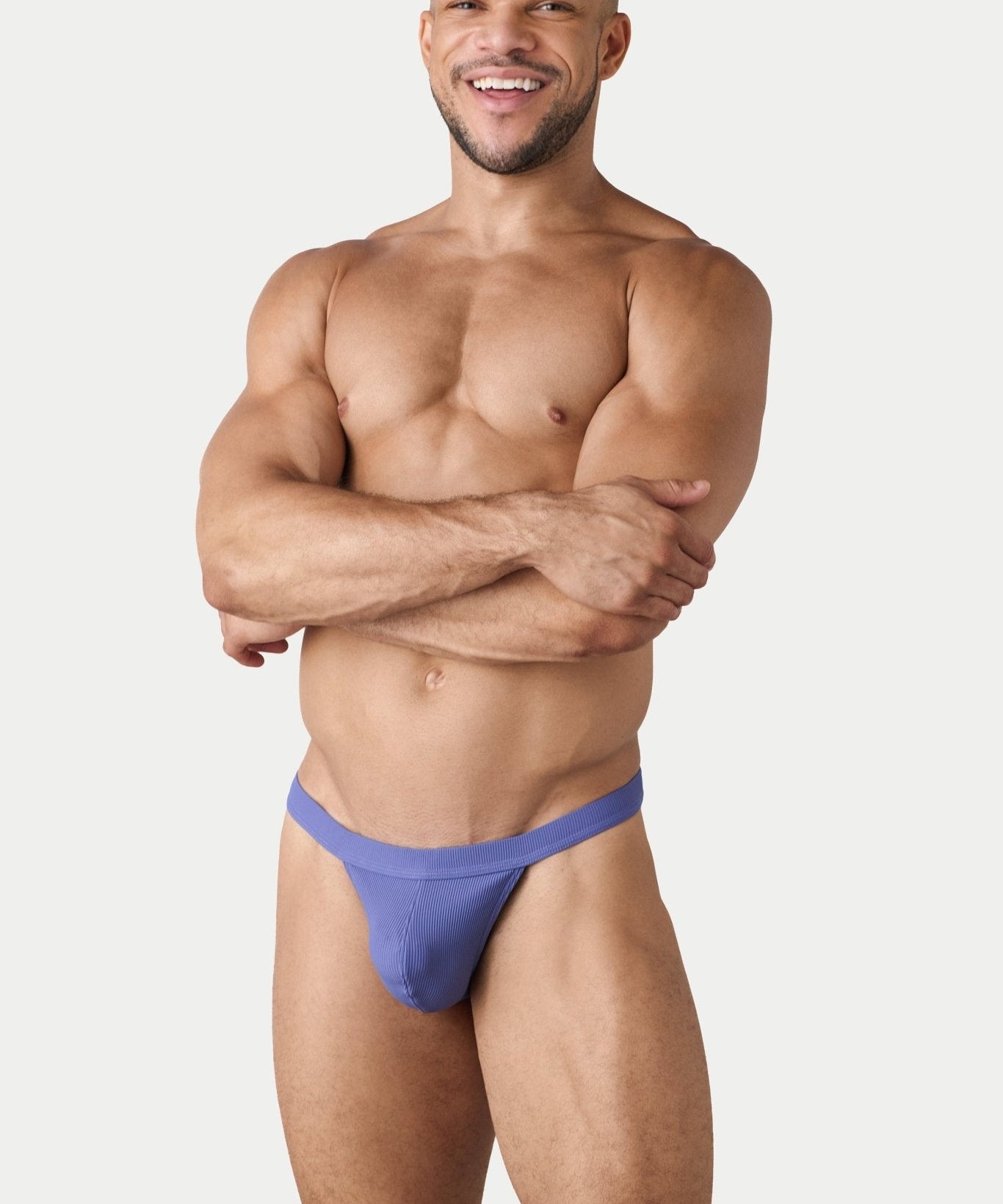 AWRY Oasis Swim Thong Lavender - mens swim thongs front view