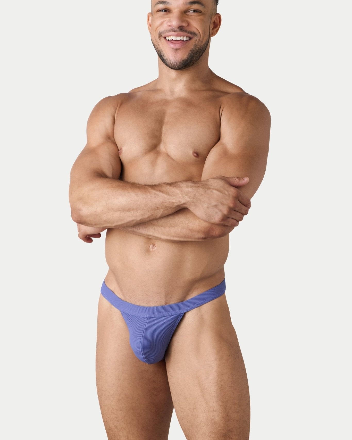 AWRY Oasis Swim Thong Lavender - mens swim thongs front view