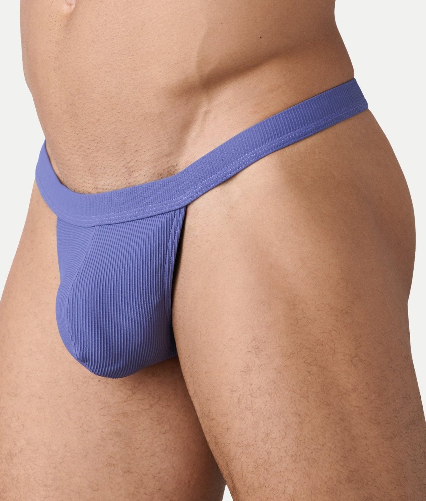 AWRY Oasis Swim Thong Lavender - men's swim thong side profile