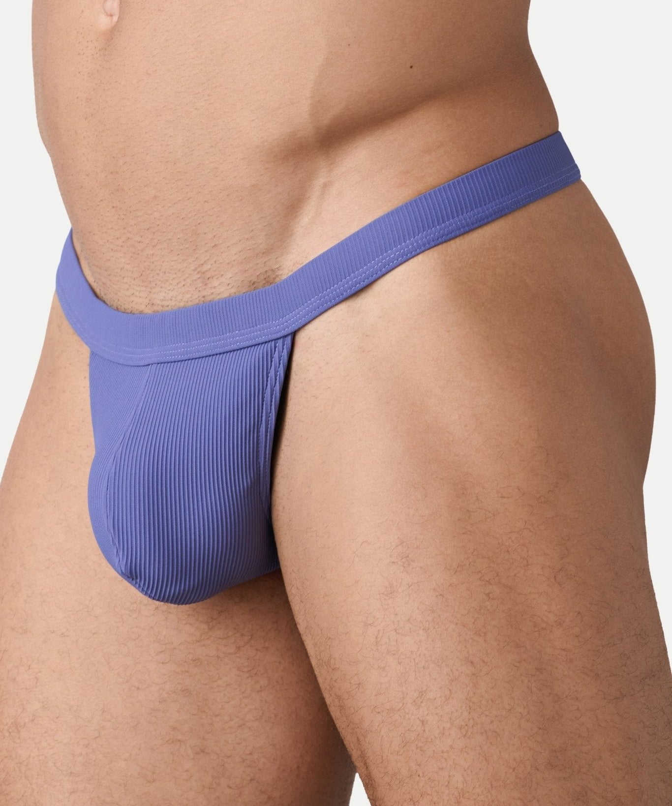 AWRY Oasis Swim Thong Lavender - men's swim thong side profile