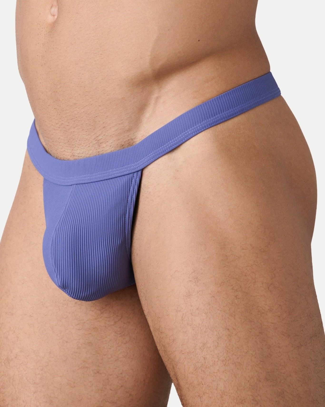AWRY Oasis Swim Thong Lavender - men's swim thong side profile