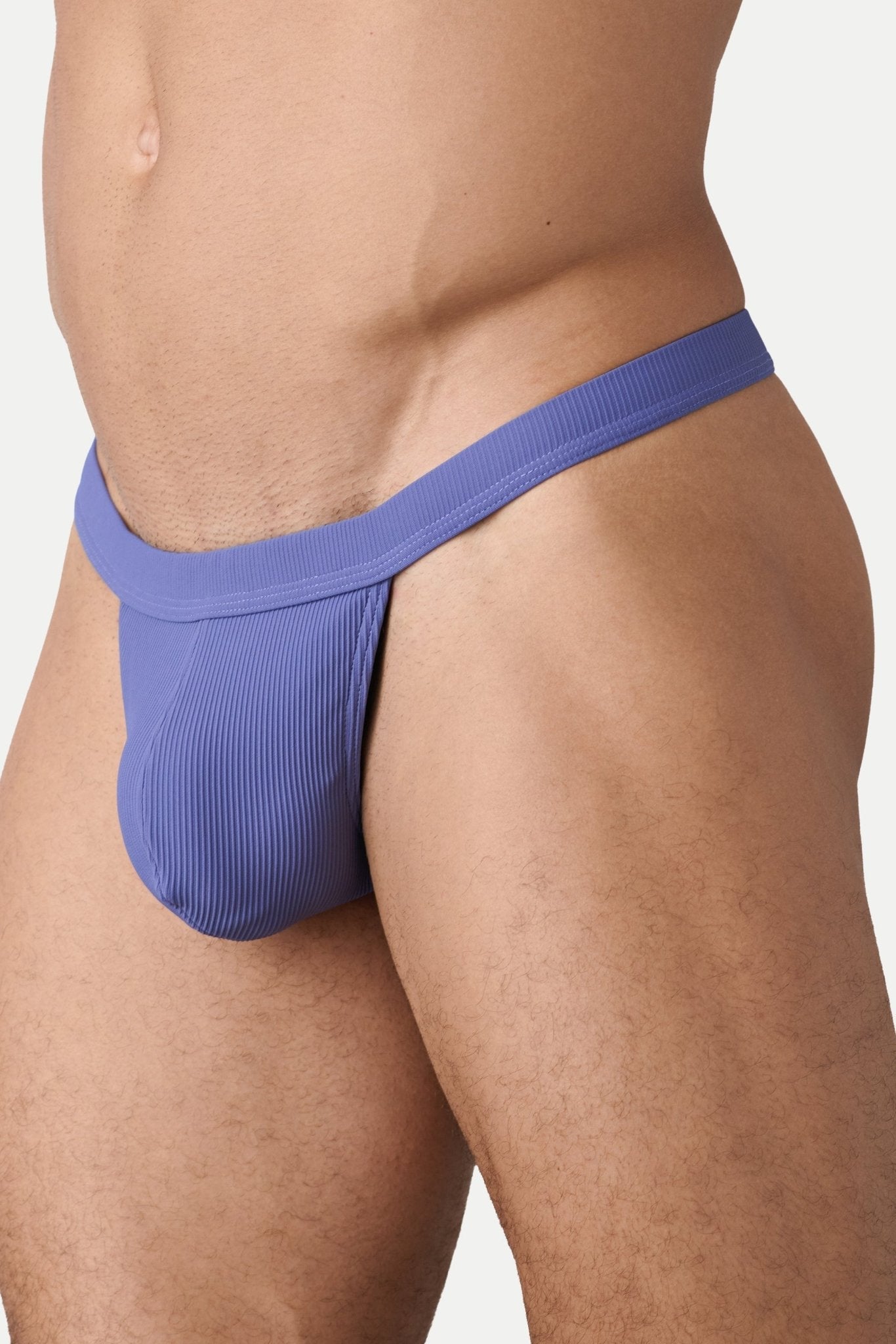AWRY Oasis Swim Thong Lavender - men's swim thong side profile
