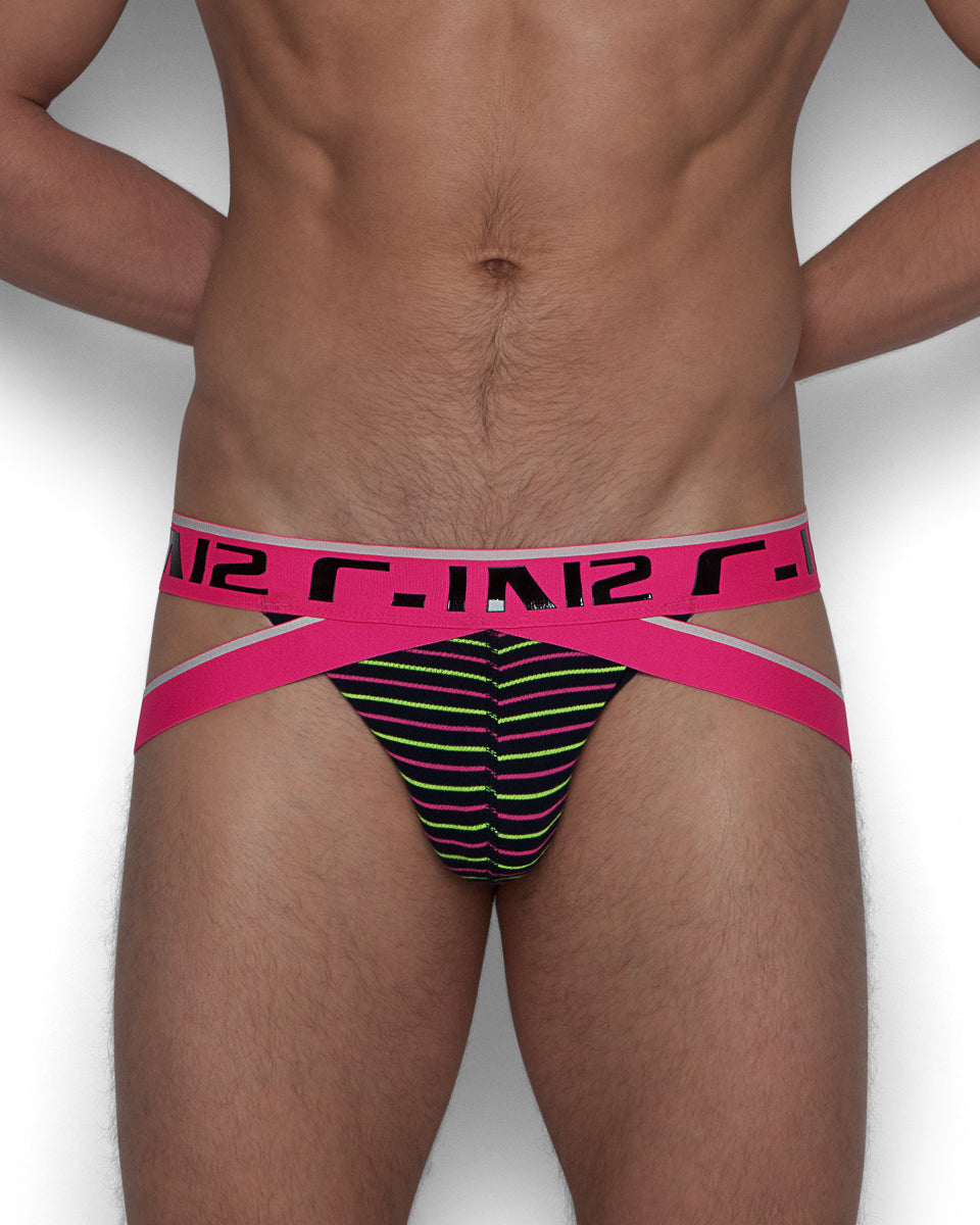 C-IN2 Super Bright Jockstrap Regatta-navy-neutron-pink