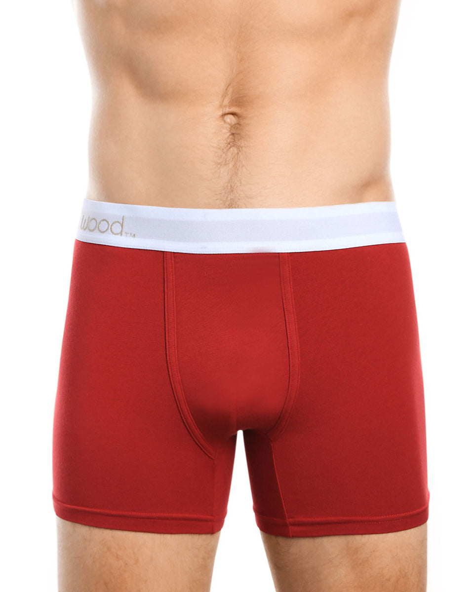 Wood Boxer Brief Red