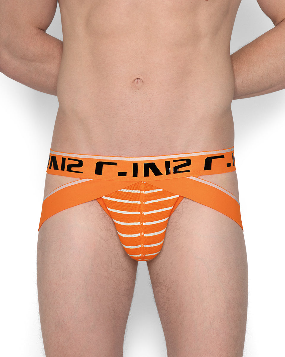 C-IN2 Super Bright Jockstrap Bartana-orange